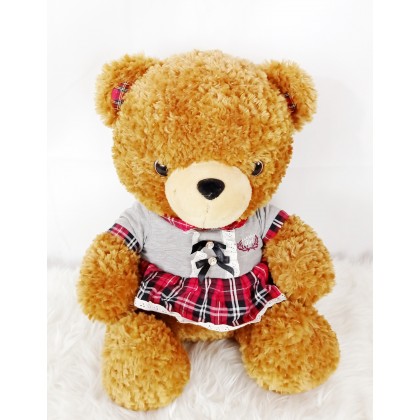 {M'SIA STOCK} Teddy Bear SoftToys/PlushToys/KidsToys 50cm 穿裙泰迪熊娃娃玩具公仔50厘米 Patung Beruang
